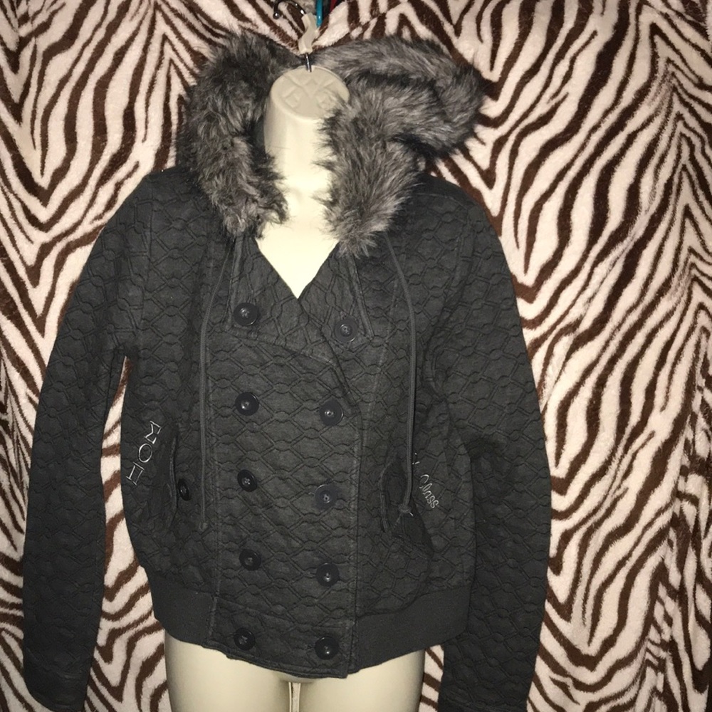 Forever twentyone medium grey/black jacket 💕